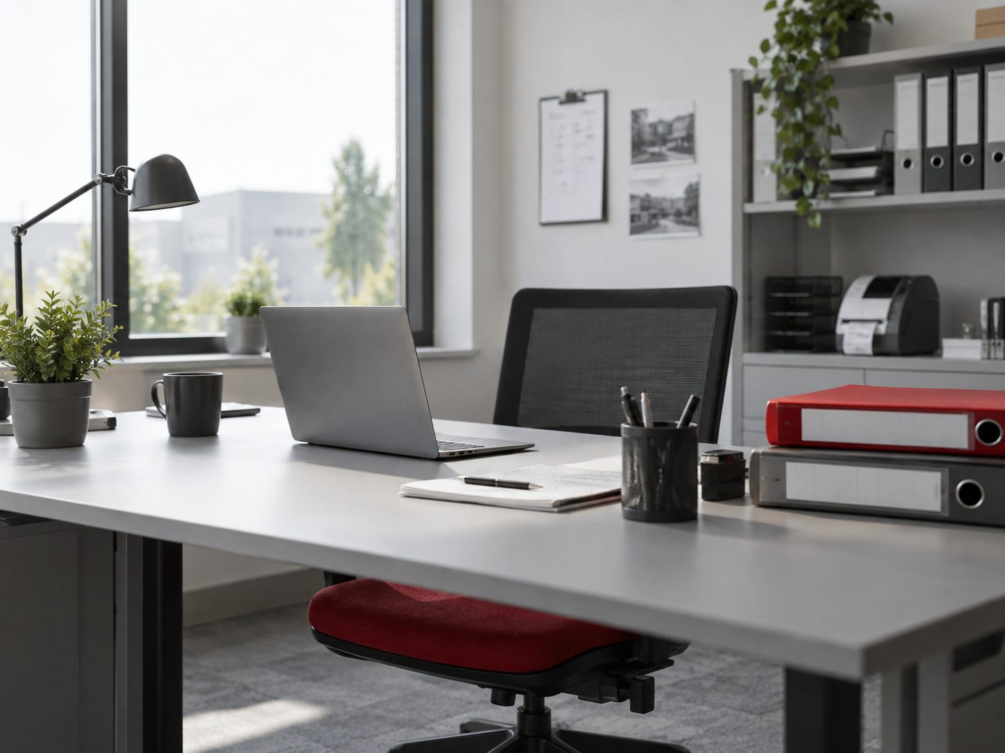 Aufgeräumter Büro-Arbeitsplatz